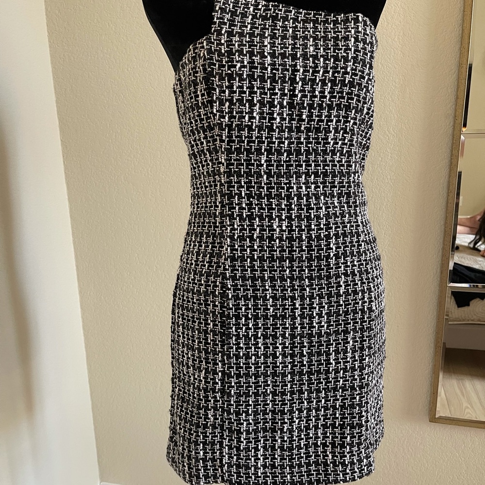 NBD strapless shirt dress.